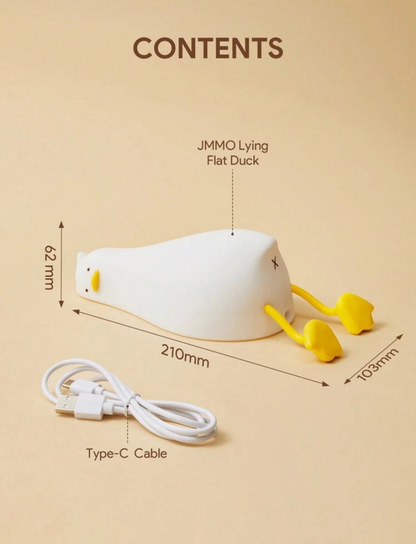 Lying duck night light